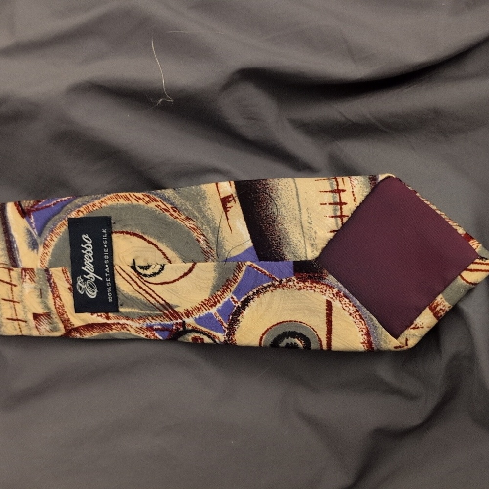 Abstract Patterned Tie - Picture 6 of 7